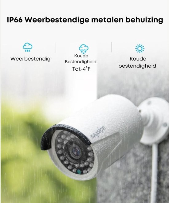 Sannce CCTV - Beveiligingscamera set met 2 Cameras Outdoor Buiten - Home  Security... | bol.com