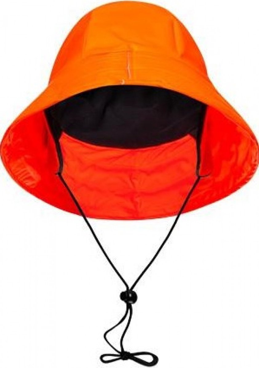 Fluor oranje zuidwester van Lyngsøe Rainwear M