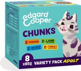 Bol.com Edgard & Cooper Kattenvoer Adult Multipack 8 x 85 gr aanbieding