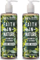 FAITH IN NATURE - Lavage à la main aux algues et aux agrumes - Lot de 2