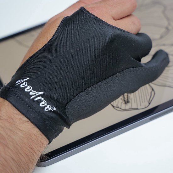 Doodroo Artist Glove - Maat M - Kunstenaars Handschoen voor Touchscreens