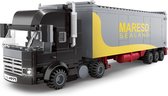 Truck - Speelgoed -  Compatibel met andere bekende merken zoals Lego - vrachtwagen - Met aanhanger - City