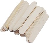 144x Bâtons de glace naturelle en bois artisanal 15 x 2 cm - Matériel de Hobby/ artisanat - Bâtons de popsicle