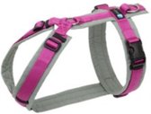 AnnyX Hondentuig - FUN - Speurtuig - Fuchsia/Grijs - maat XS - Borstomvang 43-52cm - Gewicht hond 6 -12 kg - My K9