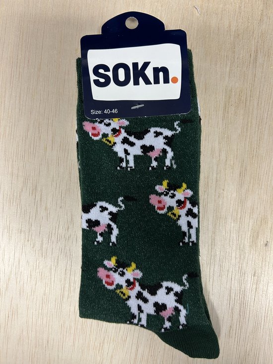SOKn. trendy sokken *KOEIEN*(n) maat 40-46 (ook leuk om kado te geven !)