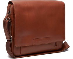 The Chesterfield Brand Leren Schoudertas Schoudertas met laptopvak Gili Shoulderbag Cognac Terracotta