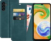 Just in Case Bookcase hoesje geschikt voor Samsung Galaxy A13 5G - Effen Groen - Kunstleer