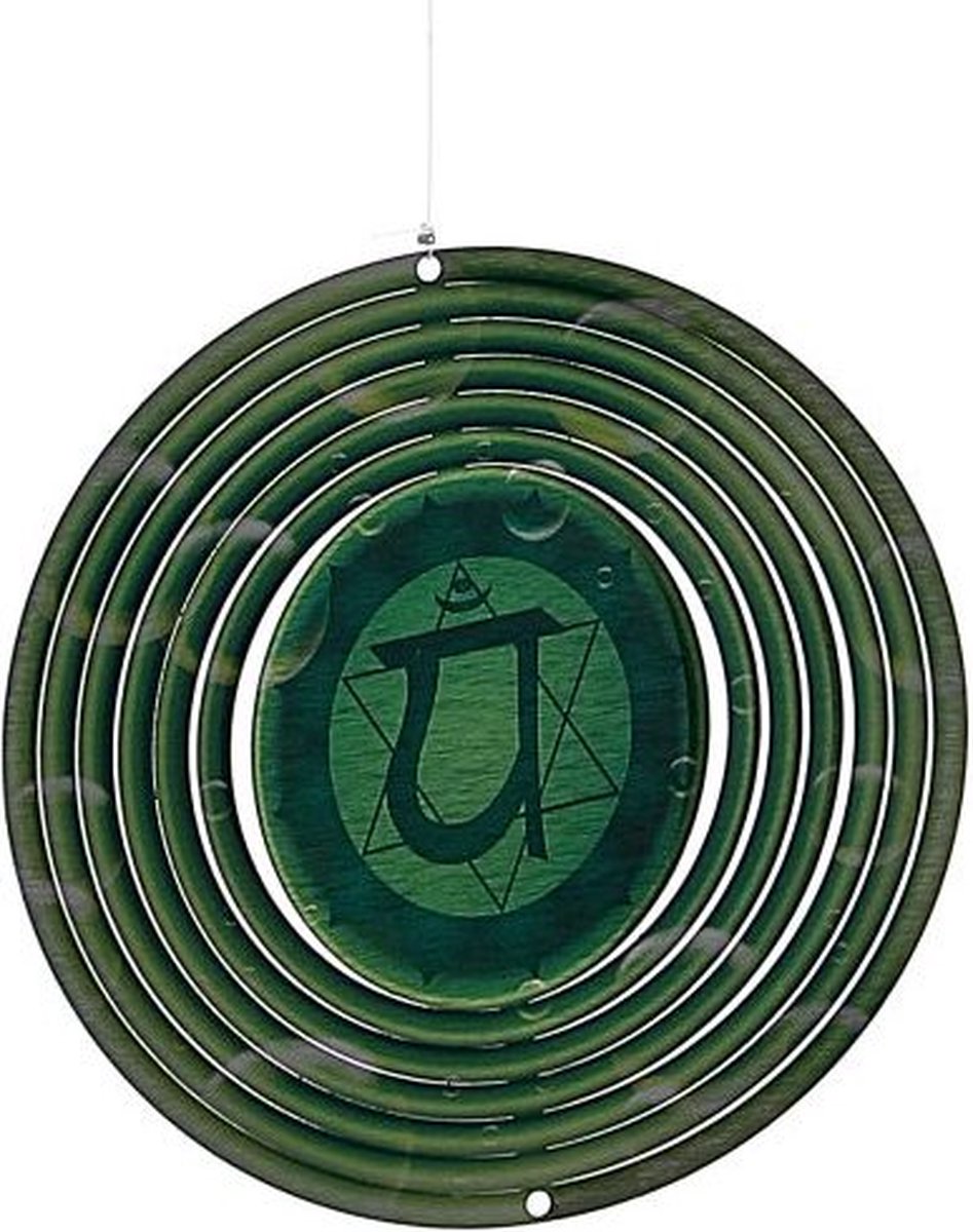 Windspinner - groen - hart chakra - nature's melody - Ø13 cm - CCS05HE