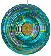 Spin Art RVS Mandala Winspinner, 12MSW300, Blauw, Ø30cm