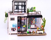 Robotime DIY modelbouw Miniatuur Bouwpakket Kevin's Studio House 25 x 20 x 16cm - met lampje