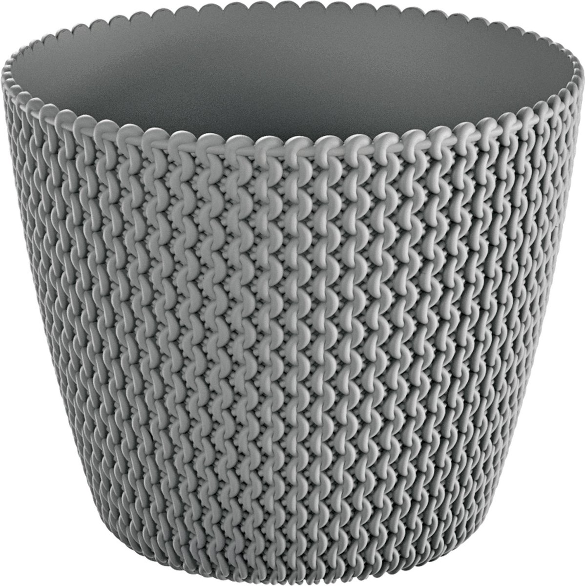 Prosperplast Bloempot/plantenpot Splofy - lichtgrijs - voor buiten - D30 x H25cm - kunststof