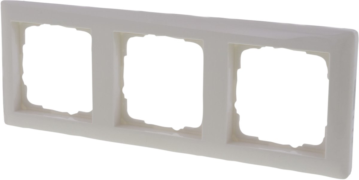 Gira SY55 Inbouw Afdekplaat - 3-voudig - Polarwit