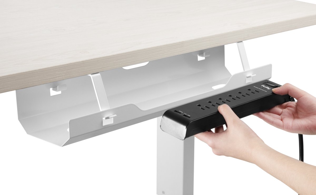Kabelgoot Kabelgoot 60 cm Wit Bureaukabelgoot - afbeelding 4