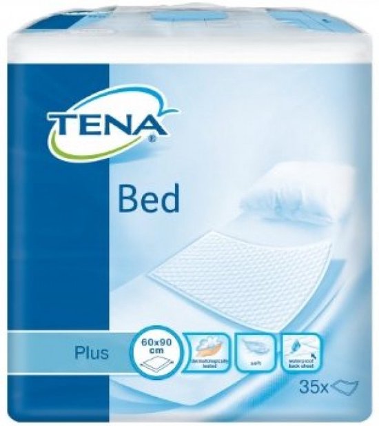 TENA Bed Underpad Plus, 60x90cm, 35 stuks.