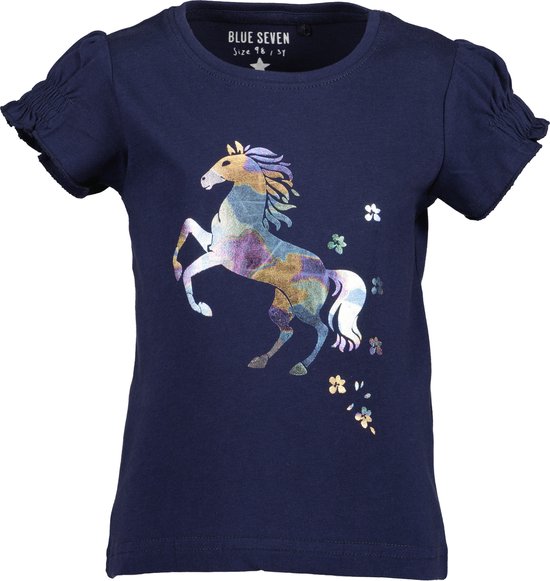 T-shirt Blue Seven HORSES Filles Taille 98