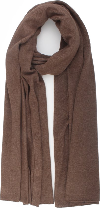 Coco cashmere scarf- valentijn cadeautje voor hem- Omslagdoek-Fijn gebreide kasjmier sjaal- Uni- Cadeau voor man- Cadeau voor vrouw- Cosy chic-Chocolade bruin