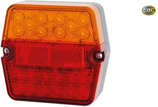 8RA 002 020-051 HELLA 088003 Catadioptre triangulaire, Rouge, arrière