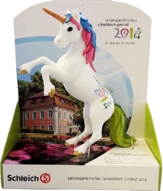 Version publicitaire de la licorne blanche Bayala (Schleich 82880)