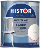 Histor Perfect Finish Houtlak Hoogglans - Krasvast & Slijtvast - Dekkend - 0.75L - RAL 9003 - Wit