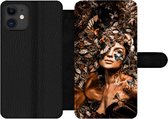 Bookcase Geschikt voor iPhone 11 telefoonhoesje - Luxe - Vrouw - Collage - Met vakjes - Wallet case met magneetsluiting