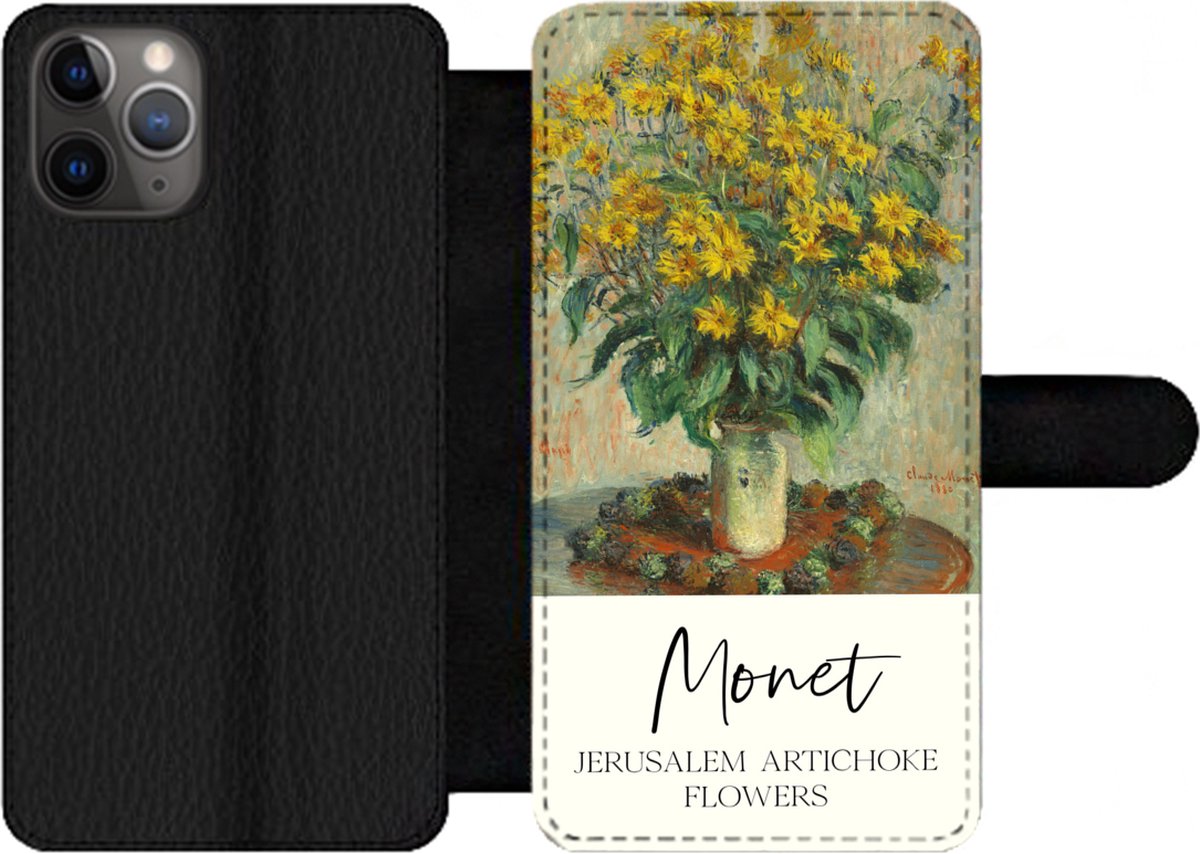 Telefoonhoesje Geschikt voor iPhone 11 Pro telefoonhoesje - Oude meesters - Schilderij - Monet - Met vakjes - Wallet case met magneetsluiting
