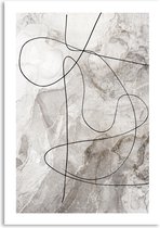 Melli Mello - Wall Art - 80x120cm - Plexiglas - Interieur - Abstract Wave - Woonaccessoire - Wanddecoratie - Kunst - Art - Schilderij - Poster