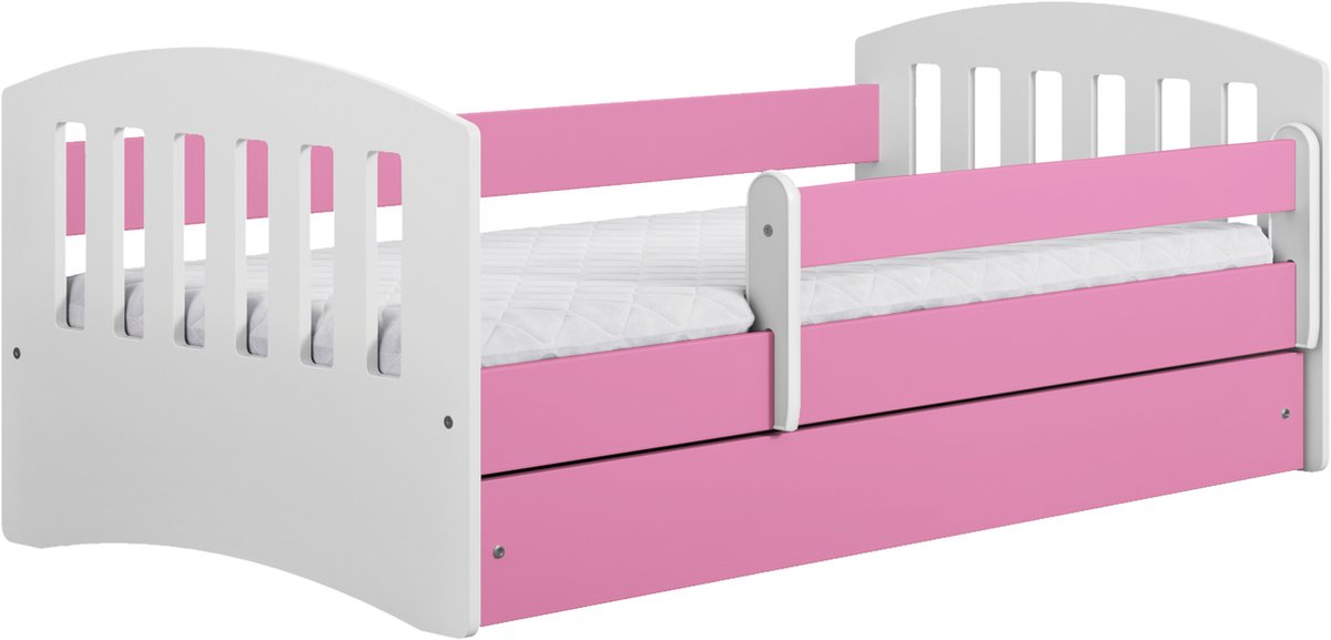 Kocot Kids - Bed classic 1 roze zonder lade zonder matras 180/80 - Kinderbed - Roze