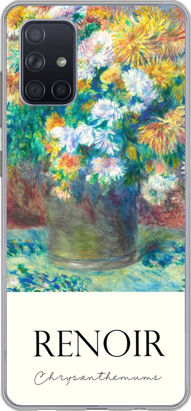 Coque Samsung Galaxy A51 - Renoir - Chrysanthèmes - Peinture - Siliconen