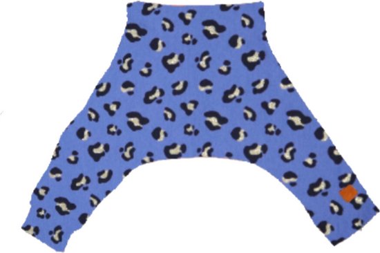 Spreidbroek panter blauw-goud