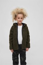 Brandit - Teddyfleece Hood Kinder Jacket - Kids 134/140 - Groen