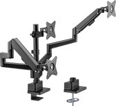 Bol.com My Wall bureaubeugel voor 3 monitoren tot 30 inch / interactief / zwart aanbieding