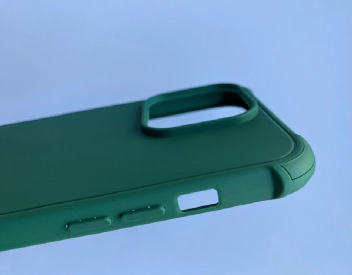 iPhone 14 Pro Max Anti shock siliconen hoes Groen - Shock Proof Siliconen Back Cover