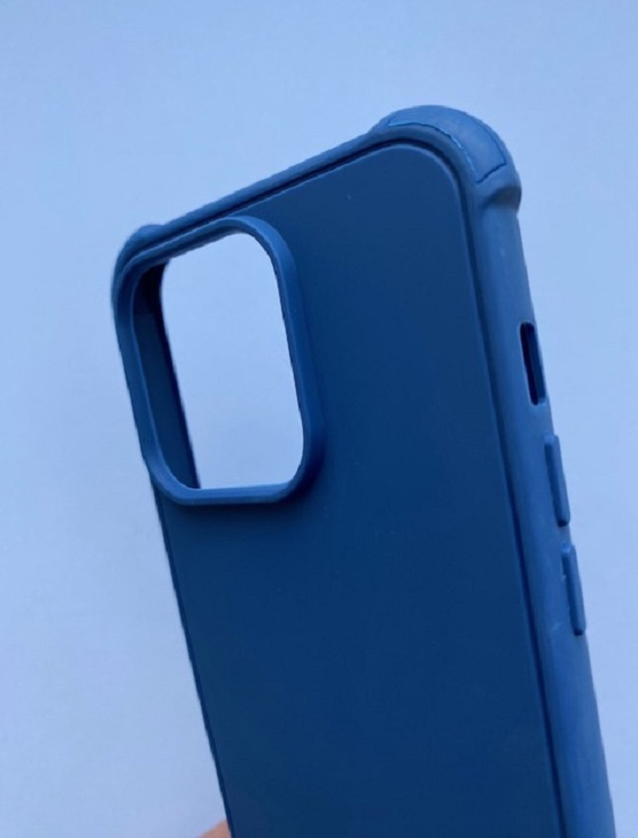 Anti shock siliconen hoes Blauw - Shock Proof Siliconen Back Cover geschikt voor iPhone 14 Pro Max