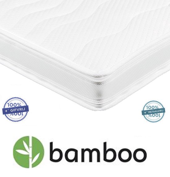 Topper Bamboo Nasa - Traagschuim Hybride 140x200x12