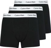 Calvin Klein Trunk Stretch Cotton Heren Boxershorts - 3-pack - Zwart - Maat M