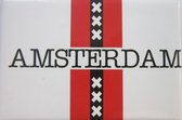 Koelkast magneet Amsterdam met Kruisjes.