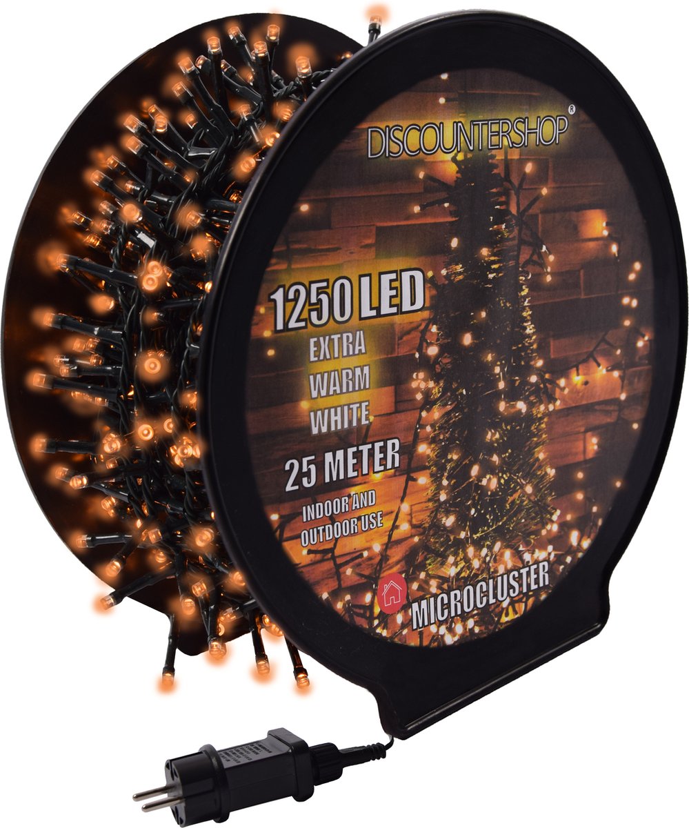 Kerstverlichting buiten 25 meter 1250 LED EXTRA Warm Wit