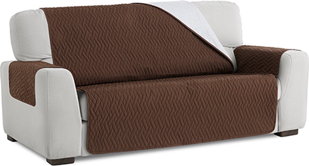 Bankbeschermer Waterproof 110cm breed Bruin - Stevig gevoerde en waterbestendige Belmarti® bank beschermer
