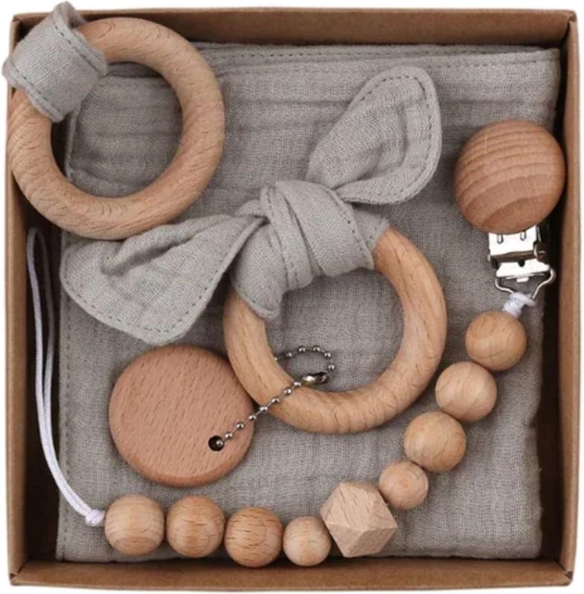 Goedkoopste Giftset grijs | 3-delig | newborn