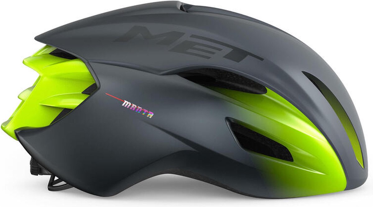 MET Fietshelm manta mips GRIJS/GEEL Maat: Small