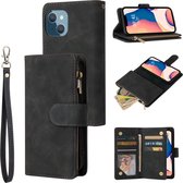 Luxe Wallet Boek Etui-Hoes geschikt voor iPhone 14 Plus 6.7 Zwart