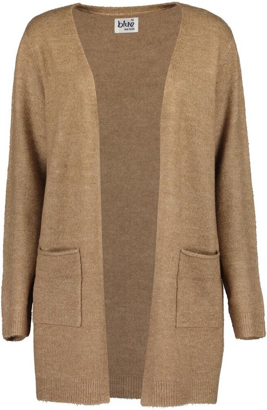 TEidea DamesvestStijlvol damesvest - gezellig, oversized, dik gebreid, trui met volledige mouwen, grijs-XL