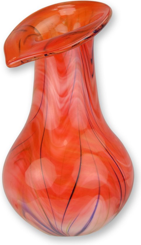 Murano stijl Glazen Vaas 23 cm | bol.com