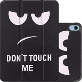 Hoesje Geschikt voor iPad 2022 Hoesje Case Hard Cover Hoes Book Case - Don't Touch Me