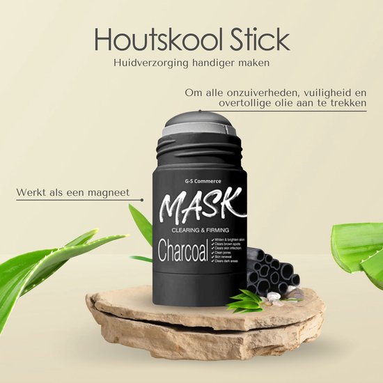 Kort geleden kubiek bedrijf Mask Stick | Houtskool klei masker | Bekend van de Green Mask Stick | Detox  | Charcoal... | bol.com