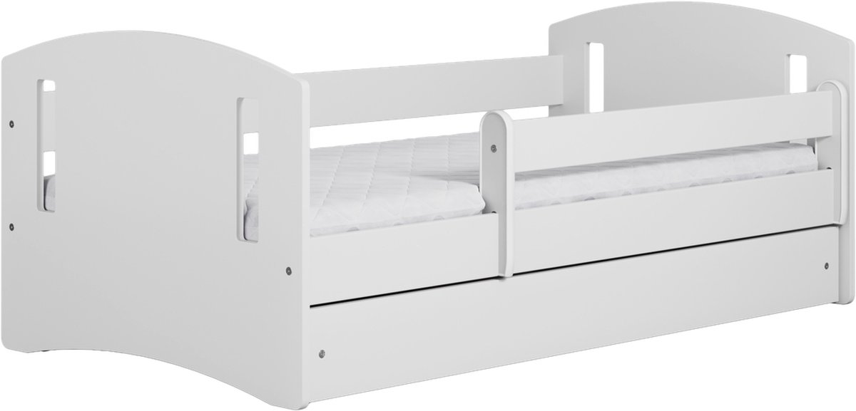 Kocot Kids - Bed classic 2 wit zonder lade met matras 180/80 - Kinderbed - Wit