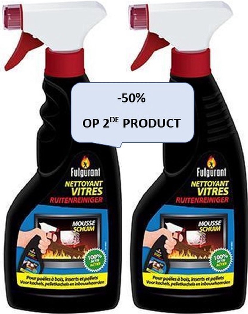 Fulgurant kachelruitenreiniger actief schuim duo pack 2 x 450 ml