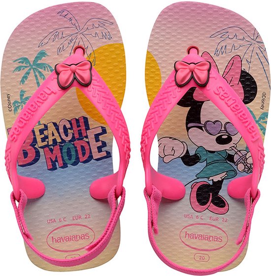 Havaianas Baby Disney Classics Unisex Slippers Pink/Pink - - Maat 21 | bol.com