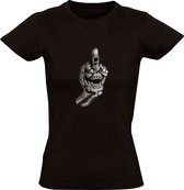 Skelet Schedel Handgebaar Dames T-shirt - botten - vinger - horror - halloween - cadeau