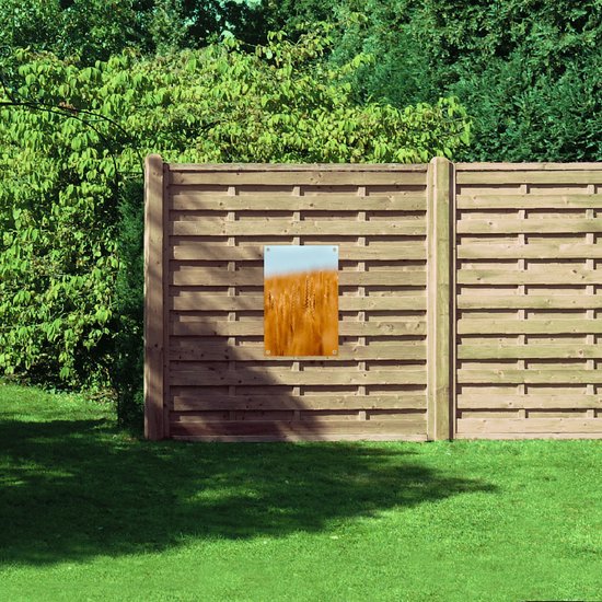 WallClassics - Poster de jardin - Paysage de grains - 50x75 cm Photo sur poster de jardin (décoration murale pour extérieur et intérieur)